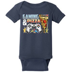 Gaming And Pizza Lover Fan Baby Bodysuit