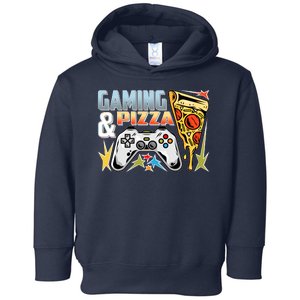 Gaming And Pizza Lover Fan Toddler Hoodie