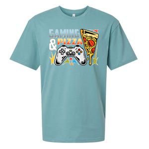 Gaming And Pizza Lover Fan Sueded Cloud Jersey T-Shirt