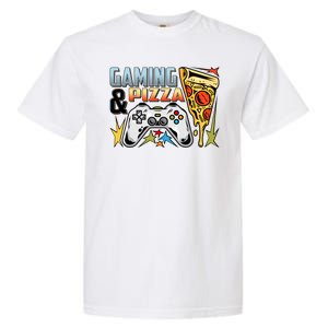 Gaming And Pizza Lover Fan Garment-Dyed Heavyweight T-Shirt