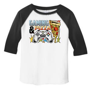 Gaming And Pizza Lover Fan Toddler Fine Jersey T-Shirt