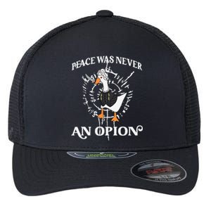 Goose Astarion Peace was an Never Option Flexfit Unipanel Trucker Cap