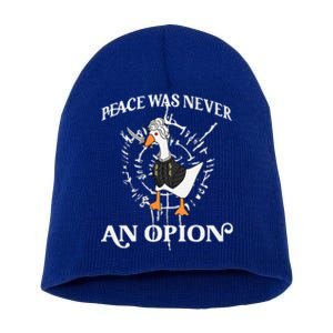 Goose Astarion Peace was an Never Option Short Acrylic Beanie