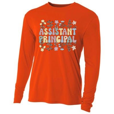 Groovy Assistant Principal Flowers Assistant Principals Gift Cooling Performance Long Sleeve Crew