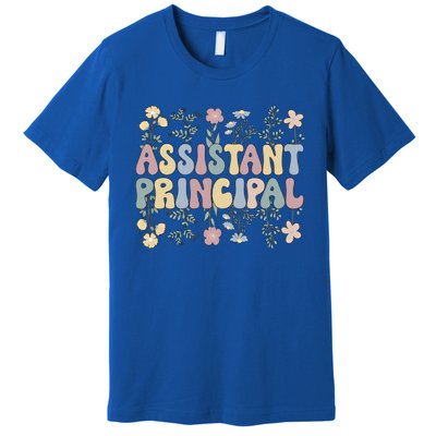 Groovy Assistant Principal Flowers Assistant Principals Gift Premium T-Shirt