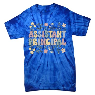 Groovy Assistant Principal Flowers Assistant Principals Gift Tie-Dye T-Shirt