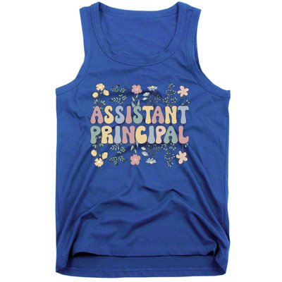 Groovy Assistant Principal Flowers Assistant Principals Gift Tank Top