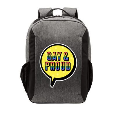 Gay And Proud Pride Bubble Vector Backpack