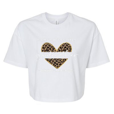 Godmother Appreciation Proud Godmother Bella+Canvas Jersey Crop Tee