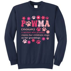 Groovy Art Pawma Noun Definition Mama Grandma Dog Lovers Sweatshirt