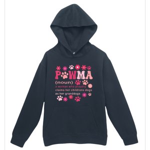 Groovy Art Pawma Noun Definition Mama Grandma Dog Lovers Urban Pullover Hoodie