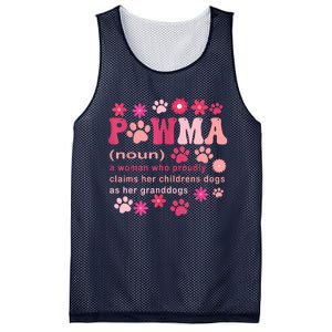 Groovy Art Pawma Noun Definition Mama Grandma Dog Lovers Mesh Reversible Basketball Jersey Tank