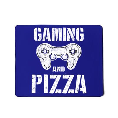 Gaming And Pizza Game Control Vintage Video Gaming Gift Mousepad