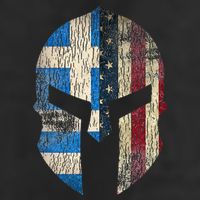 Greek American Pride Greece Spartan Helmet Beanie