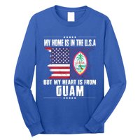 Guaian American Patriot Grown Proud Home Heart Usa Flag Gift Long Sleeve Shirt