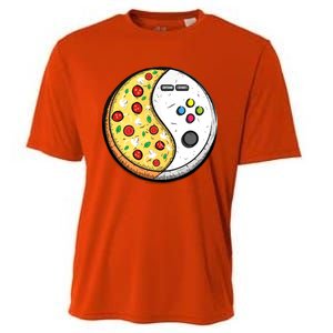 Gaming And Pizza Design For Gamer Gift Cooling Performance Crew T-Shirt