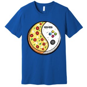 Gaming And Pizza Design For Gamer Gift Premium T-Shirt