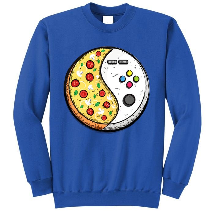 Gaming And Pizza Design For Gamer Gift Tall Sweatshirt