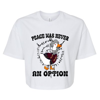 Goose Astarion Peace Was An Never Option Bella+Canvas Jersey Crop Tee