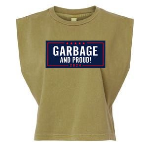 Garbage And Proud Trump President 2024 Garment-Dyed Women's Muscle Tee