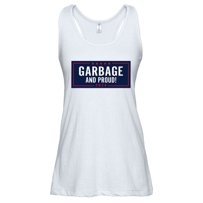 Garbage And Proud Trump President 2024 Ladies Essential Flowy Tank