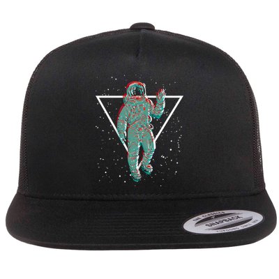 Graphic Astronaut Rave Festival Gift Flatbill Hat
