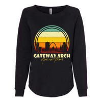 Gateway Arch Retro St Louis National Park Missouri Souvenir Womens California Wash Sweatshirt