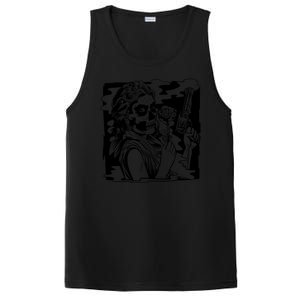 Gun And Roses Skull Girl PosiCharge Competitor Tank