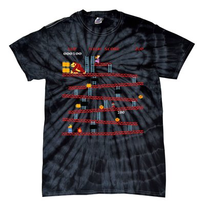 Gaming Arcade Retro Video Game Console Vintage Gamer Gifts Tie-Dye T-Shirt