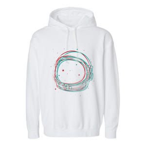 Graphic Astronaut Rave Festival Cool Gift Garment-Dyed Fleece Hoodie