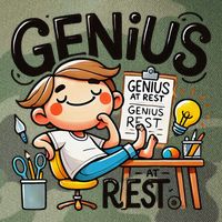 Genius At Rest Funny Legacy Tie Dye Trucker Hat
