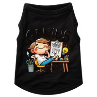 Genius At Rest Funny Doggie Tank