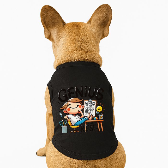 Genius At Rest Funny Doggie Tank
