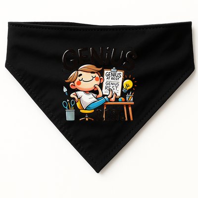 Genius At Rest Funny USA-Made Doggie Bandana