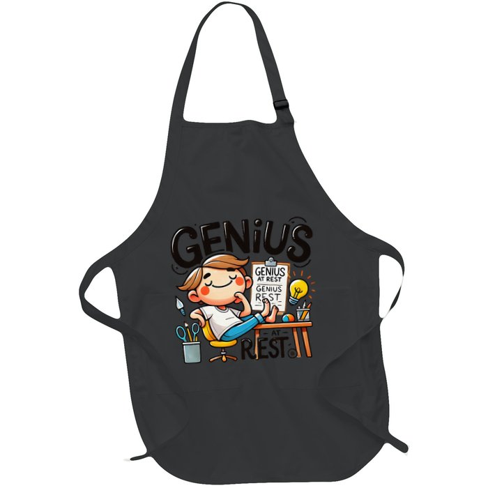 Genius At Rest Funny Apron