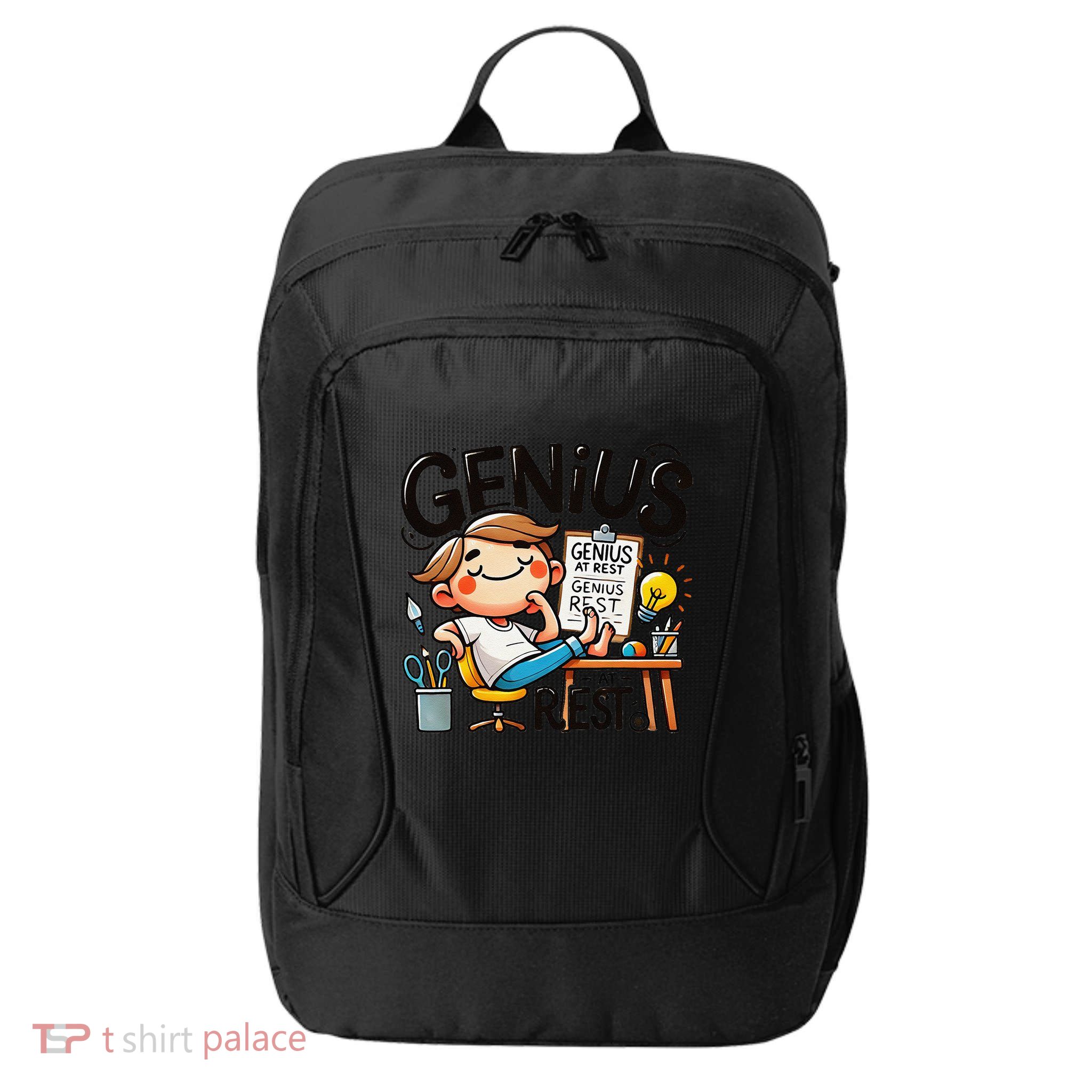 Genius At Rest Funny City Backpack