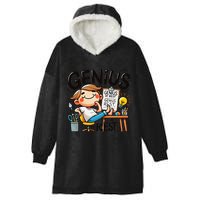 Genius At Rest Funny Hooded Wearable Blanket