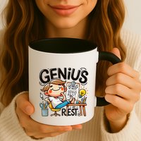 Genius At Rest Funny Mug