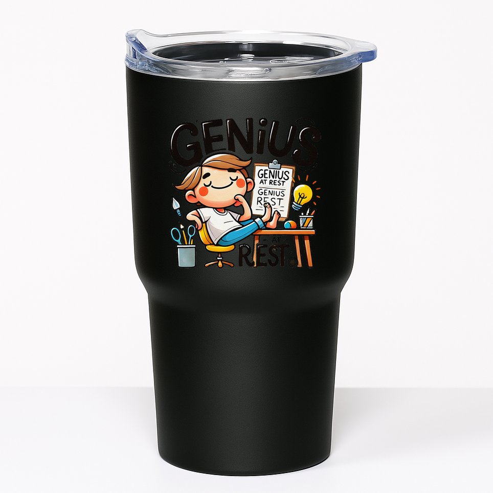 Genius At Rest Funny Tumbler
