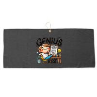 Genius At Rest Funny Large Microfiber Waffle Golf Towel