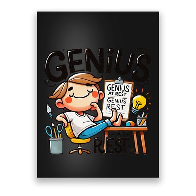 Genius At Rest Funny Poster