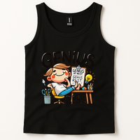 Genius At Rest Funny Tank Top