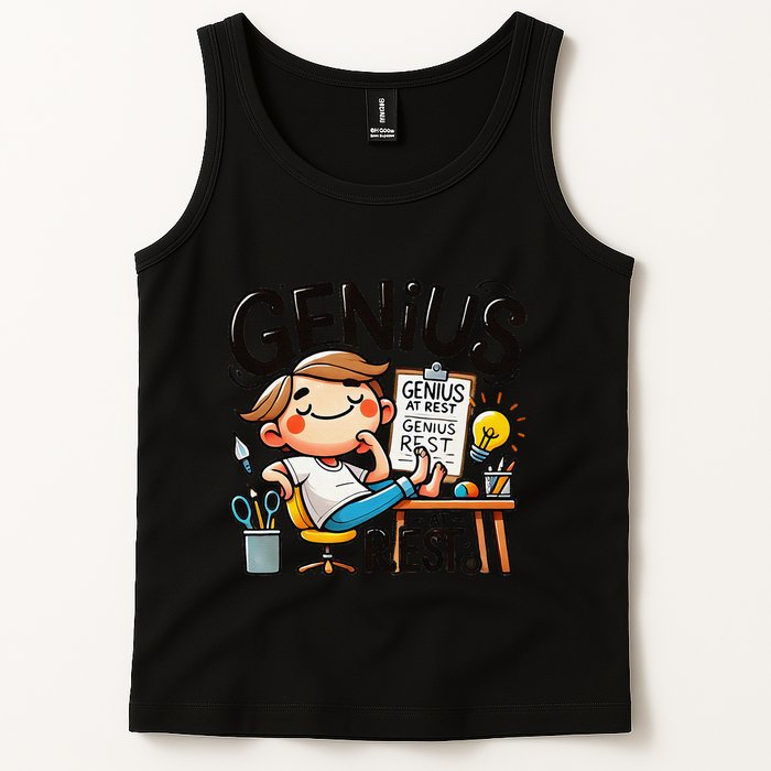 Genius At Rest Funny Tank Top