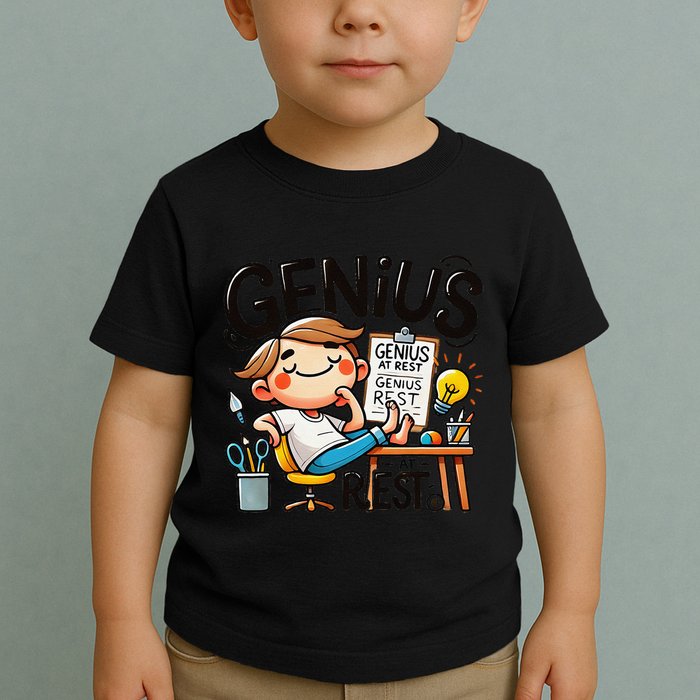 Genius At Rest Funny Toddler T-Shirt