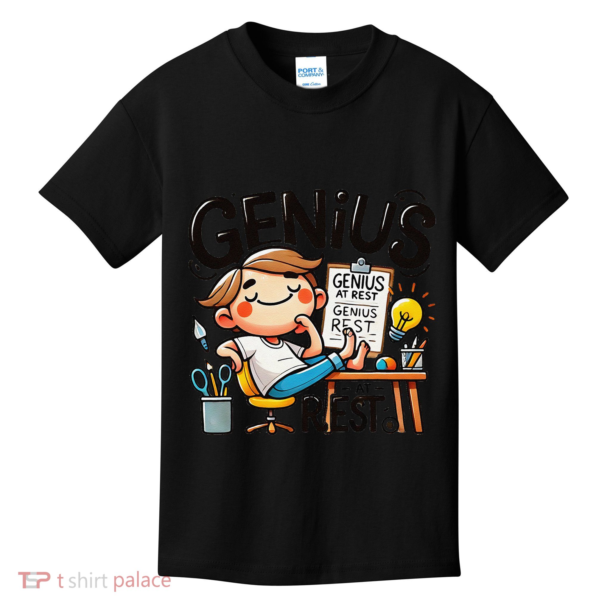 Genius At Rest Funny Kids T-Shirt