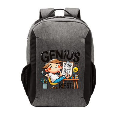 Genius At Rest Funny Vector Backpack