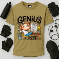 Genius At Rest Funny Performance Shirt