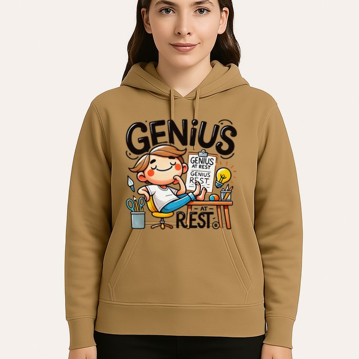 Genius At Rest Funny Hoodie