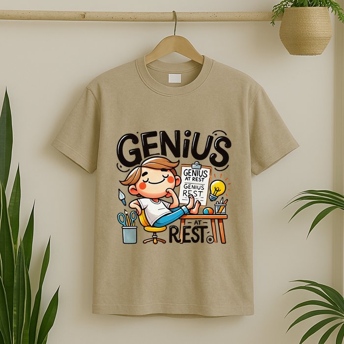 Genius At Rest Funny T-Shirt