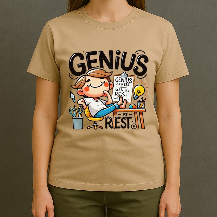 Genius At Rest Funny T-Shirt